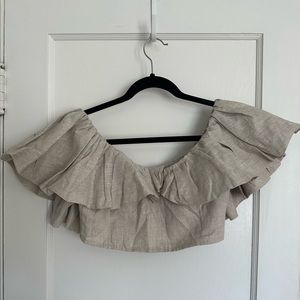 DISSH Linen crop top - US 6